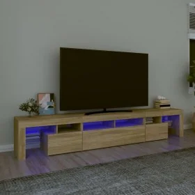 Mueble de TV con luces LED roble Sonoma 230x36,5x40 cm by , TV Furniture - Ref: Foro24-3152788, Price: 166,44 €, Discount: %