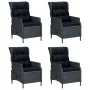Set de comedor para jardín 5 piezas ratán sintético gris oscuro de , Conjuntos de jardín - Ref: Foro24-3156790, Precio: 1,00 ...