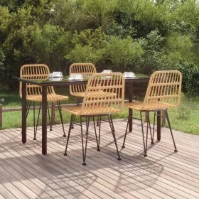Juego de comedor de jardín 5 piezas ratán sintético by , Garden sets - Ref: Foro24-3157890, Price: 446,08 €, Discount: %