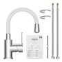 EISL Grifo monomando de lavabo FLEXO blanco cromado de , Grifos - Ref: Foro24-446452, Precio: 85,10 €, Descuento: %