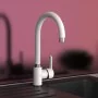 EISL Grifo monomando de cocina DIZIANI cromado blanco | Foru.es | Tu tienda online para hogar, jardín y más Foro24.es