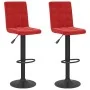 Taburetes de cocina 2 unidades terciopelo rojo vino tinto de , Taburetes de cocina - Ref: Foro24-335769, Precio: 145,50 €, De...
