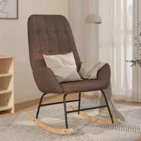 Silla mecedora de tela gris taupe de , Mecedoras - Ref: Foro24-341262, Precio: 116,62 €, Descuento: %