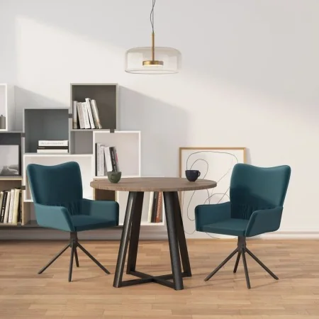 Sillas de comedor giratorias 2 uds terciopelo azul | Foru.es | Tu tienda online para hogar, jardín y más Foro24.es
