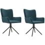 Sillas de comedor giratorias 2 uds terciopelo azul | Foru.es | Tu tienda online para hogar, jardín y más Foro24.es