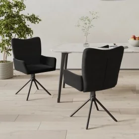 Sillas de comedor giratorias 2 uds terciopelo negro by , dining chairs - Ref: Foro24-344815, Price: 150,85 €, Discount: %