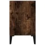 Mesitas de noche 2 uds patas de metal roble ahumado 40x30x50 cm de , Mesitas de noche - Ref: Foro24-813105, Precio: 43,16 €, ...