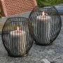 HI Juego de portavelas 2 piezas negro | Foru.es | Tu tienda online para hogar, jardín y más Foro24.es