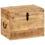 Caja de almacenaje madera maciza de mango 39x28x31 cm de , Baúles de almacenamiento - Ref: Foro24-338483, Precio: 88,31 €, De...