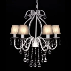 Lámpara de araña con 2300 cristales blanca by , chandeliers - Ref: Foro24-60338, Price: 136,06 €, Discount: -5%%