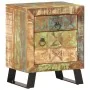 Mesita de noche de madera maciza reciclada 40x30x50 cm | Foru.es | Tu tienda online para hogar, jardín y más Foro24.es