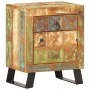 Mesita de noche de madera maciza reciclada 40x30x50 cm | Foru.es | Tu tienda online para hogar, jardín y más Foro24.es