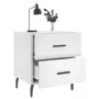 Mesitas de noche 2 uds madera ingeniería blanco 40x35x47,5 cm de , Mesitas de noche - Ref: Foro24-827341, Precio: 91,16 €, De...