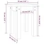 Mesa de centro de madera maciza de pino marrón miel Ø35x35 cm von , Couchtisch - Ref: Foro24-822340, Preis: 22,83 €, Rabatt: %