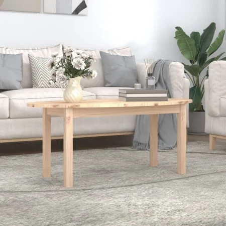 Mesa de centro de madera maciza de pino 110x55x45 cm | Foru.es | Tu tienda online para hogar, jardín y más Foro24.es