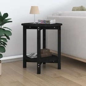 Mesa de centro de madera maciza de pino negro