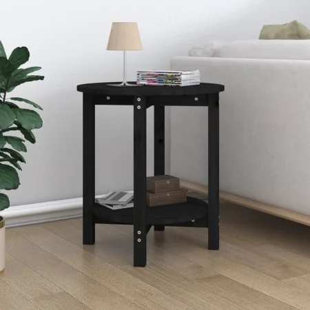 Mesa de centro de madera maciza de pino negro Ø55x60 cm | Foru.es | Tu tienda online para hogar, jardín y más Foro24.es