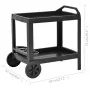 Carrito de bebidas plástico gris antracita 69x53x72 cm de , Carros de cocina y comedor - Ref: Foro24-48813, Precio: 114,25 €,...