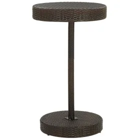 Mesa de jardín de ratán sintético marrón 60,5x106 cm by , Garden tables - Ref: Foro24-45855, Price: 120,93 €, Discount: %