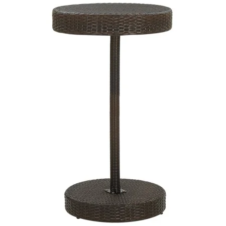 Mesa de jardín de ratán sintético marrón 60,5x106 cm by , Garden tables - Ref: Foro24-45855, Price: 120,93 €, Discount: %