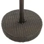 Mesa de jardín de ratán sintético marrón 60,5x106 cm by , Garden tables - Ref: Foro24-45855, Price: 120,93 €, Discount: %