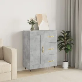 Aparador de madera de ingeniería gris hormigón 69,5x34x90 cm de , Aparadores - Ref: Foro24-830240, Precio: 90,85 €, Descuento: %