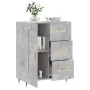 Aparador de madera de ingeniería gris hormigón 69,5x34x90 cm by , Sideboards - Ref: Foro24-830240, Price: 90,85 €, Discount: %