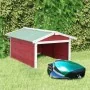 Caseta de cortacésped robótico madera abeto rojo y blanco de , Fundas para cortadoras de césped - Ref: Foro24-170881, Precio:...
