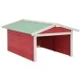 Caseta de cortacésped robótico madera abeto rojo y blanco de , Fundas para cortadoras de césped - Ref: Foro24-170881, Precio:...