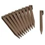 Nature Piquetas de anclaje para jardín 10 unidades gris taupe by , Garden edging and edging - Ref: Foro24-428504, Price: 21,5...