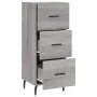 Aparador madera de ingeniería gris Sonoma 34,5x34x90 cm | Foru.es | Tu tienda online para hogar, jardín y más Foro24.es