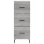 Aparador madera de ingeniería gris Sonoma 34,5x34x90 cm | Foru.es | Tu tienda online para hogar, jardín y más Foro24.es