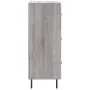 Aparador madera de ingeniería gris Sonoma 34,5x34x90 cm | Foru.es | Tu tienda online para hogar, jardín y más Foro24.es