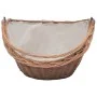 Cesta para leña con asa sauce natural 60x44x55 cm de , Bolsas y soportes de leña - Ref: Foro24-286988, Precio: 60,60 €, Descu...