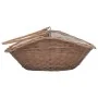 Cesta para leña con asa sauce natural 60x44x55 cm de , Bolsas y soportes de leña - Ref: Foro24-286988, Precio: 60,60 €, Descu...