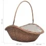 Cesta para leña con asa sauce natural 60x44x55 cm de , Bolsas y soportes de leña - Ref: Foro24-286988, Precio: 60,60 €, Descu...