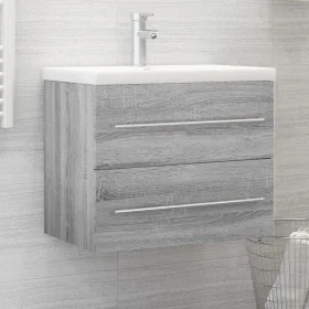 Mueble de lavabo madera contrachapada gris Sonoma 60x38,5x48 cm de , Muebles de baño - Ref: Foro24-815643, Precio: 57,20 €, D...