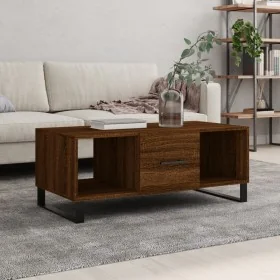 Mesa de centro madera contrachapada roble marrón