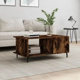 Mesa de centro madera contrachapada roble ahumado