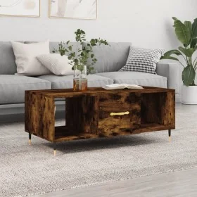 Mesa de centro madera contrachapada roble ahumado