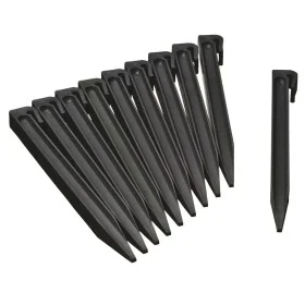 Natura Anclajes de jardín 10 unidades negro by , Garden edging and edging - Ref: Foro24-428506, Price: 21,45 €, Discount: %