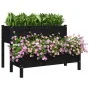 Jardinera de madera de pino maciza negra 110x84x75 cm | Foru.es | Tu tienda online para hogar, jardín y más Foro24.es