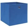 Cajas de almacenaje 10 uds tela azul 32x32x32 cm de , Cestas para almacenaje - Ref: Foro24-288339, Precio: 47,60 €, Descuento: %