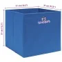 Cajas de almacenaje 10 uds tela azul 32x32x32 cm de , Cestas para almacenaje - Ref: Foro24-288339, Precio: 47,60 €, Descuento: %