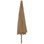 Sombrilla de jardín con luces LED gris taupe 400 cm de , Sombrillas - Ref: Foro24-312533, Precio: 99,93 €, Descuento: %