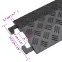 Rampa protectora de cables de suelo 2 uds negro 98,5 cm de , Señales de carretera y tráfico - Ref: Foro24-153107, Precio: 29,...