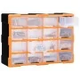 Organizador multicajones con 16 cajones medianos 52x16x37 cm de , Cajas de herramientas - Ref: Foro24-149601, Precio: 58,38 €...