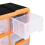 Organizador multicajones con 16 cajones medianos 52x16x37 cm de , Cajas de herramientas - Ref: Foro24-149601, Precio: 58,38 €...
