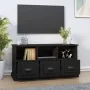 Mueble de TV madera contrachapada negro 100x35x50 cm de , Muebles TV - Ref: Foro24-816289, Precio: 85,92 €, Descuento: %