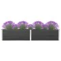 Arriate elevado de jardín WPC gris 200x50x54 cm de , Maceteros y jardineras - Ref: Foro24-318095, Precio: 292,47 €, Descuento: %